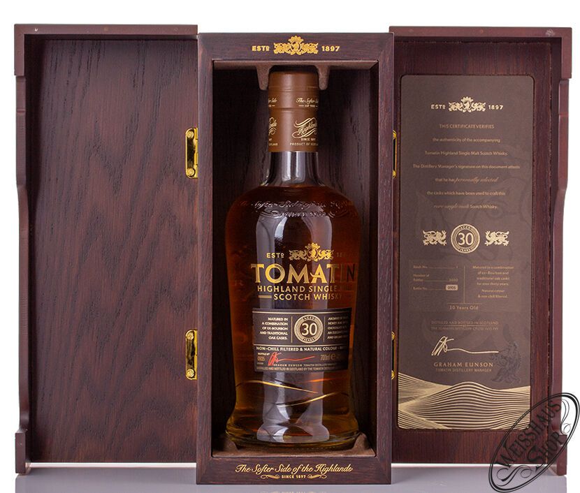 Tomatin 30 YO Single Malt Whisky 46% vol. 0,70l