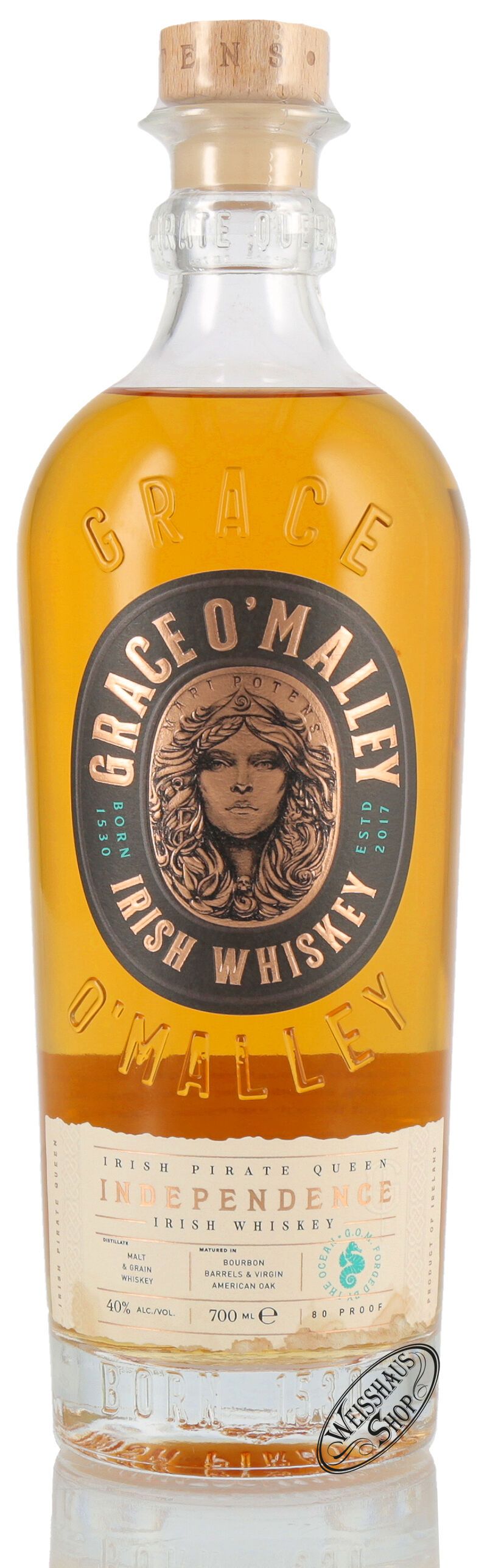 Grace O'Malley Independence Irish Whiskey 40% vol. 0,70l Grace O'Malley Independence Irish Whiskey 40% vol. 0,70l