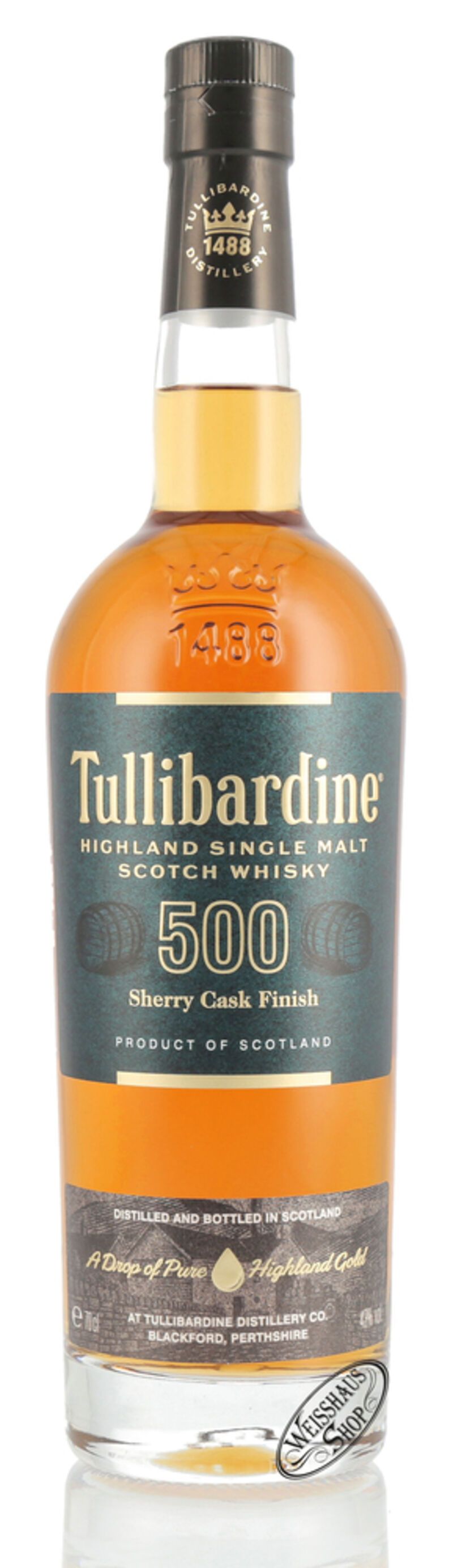Tullibardine 500 Sherry Finish Whisky 43% vol. 0,70l
