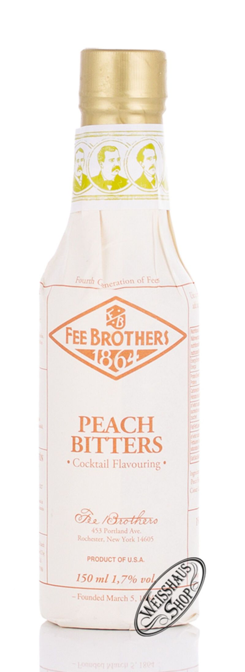 Fee Brothers Peach Bitters 1,7% vol. 0,15l B-Ware Fee Brothers Peach Bitters 1,7% vol. 0,15l B-Ware