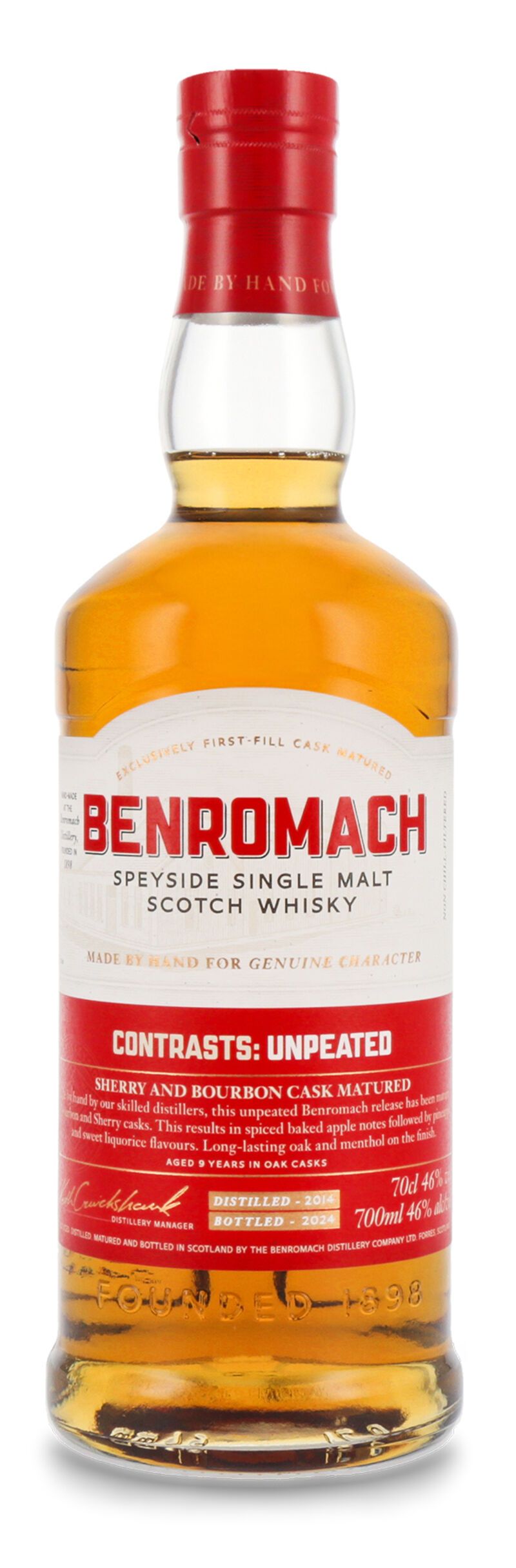 Benromach Unpeated Vintage 2014 Whisky 46% vol. 0,70l