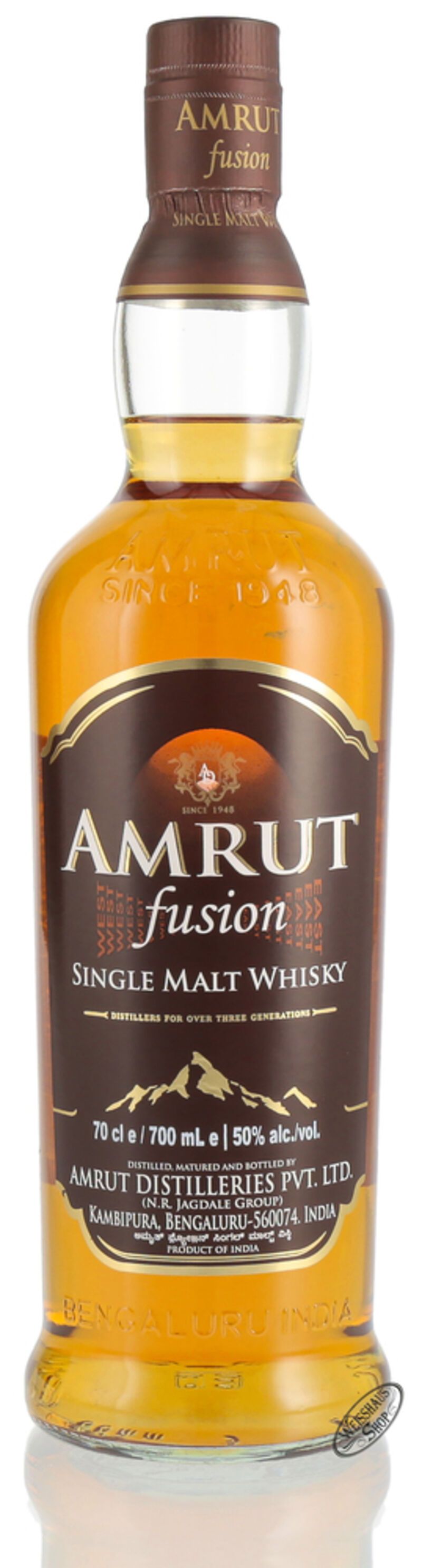 Amrut Fusion Indian Whisky 50% vol. 0,70l