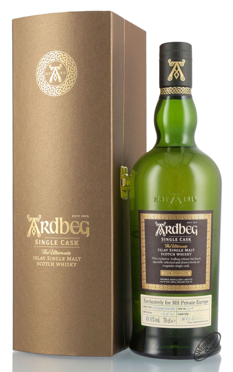 Ardbeg Vintage 2002 Single Cask 3308 Whisky 49,6% vol. 0,70l Ardbeg Vintage 2002 Single Cask 3308 Whisky 49,6% vol. 0,70l