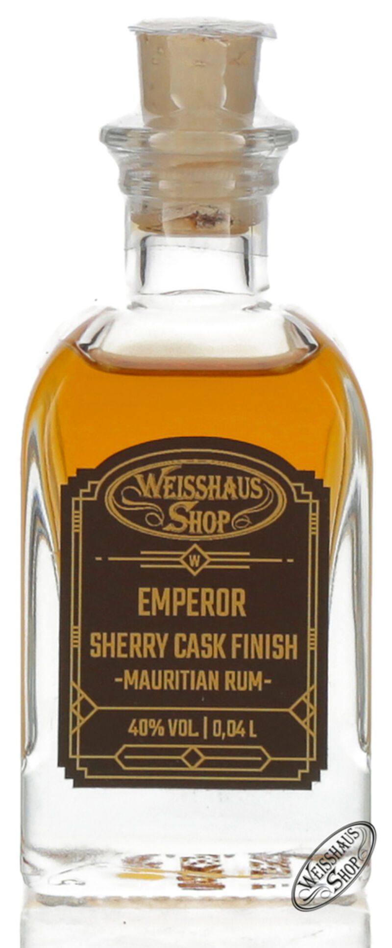 Emperor Mauritian Sherry Cask Finish Rum 40% vol. 0,04l Weisshaus Sample Emperor Mauritian Sherry Cask Finish Rum 40% vol. 0,04l Weisshaus Sample