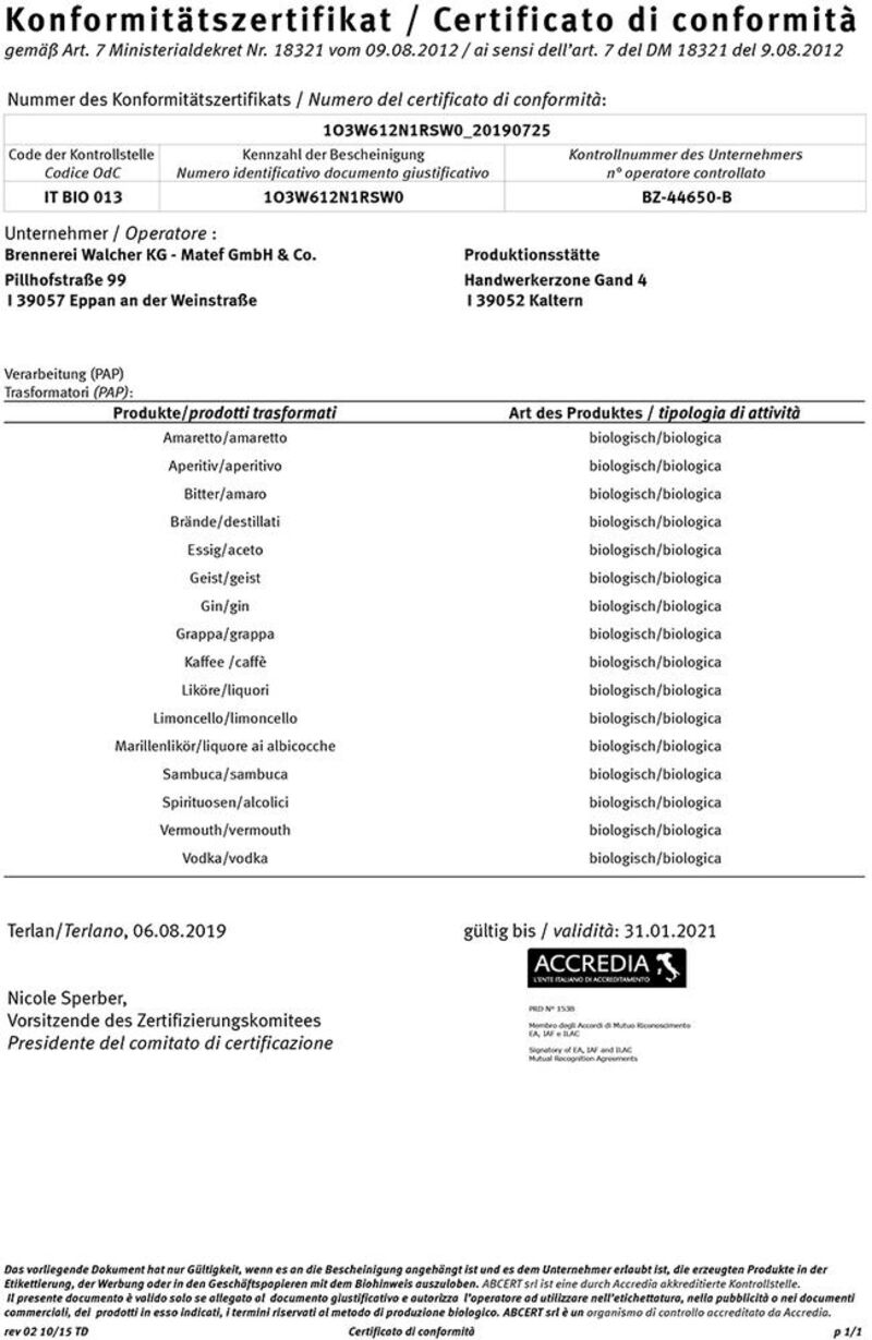 Walcher Kaffee Likör 25% vol. 0,50l Walcher Kaffee Likör 25% vol. 0,50l