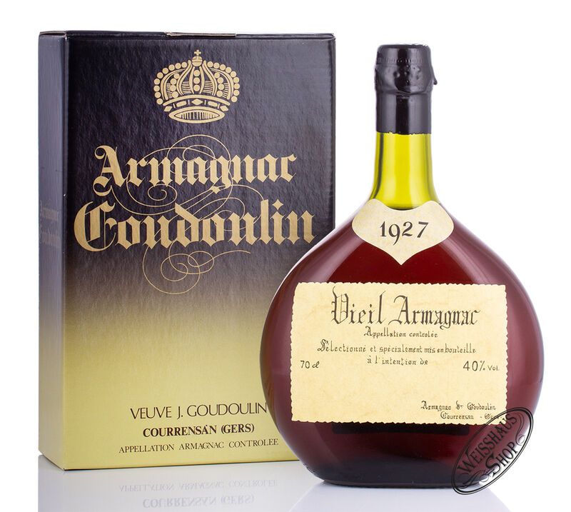 Goudoulin Vieil Vintage 1927 Armagnac 40% vol. 0,70l Goudoulin Vieil Vintage 1927 Armagnac 40% vol. 0,70l