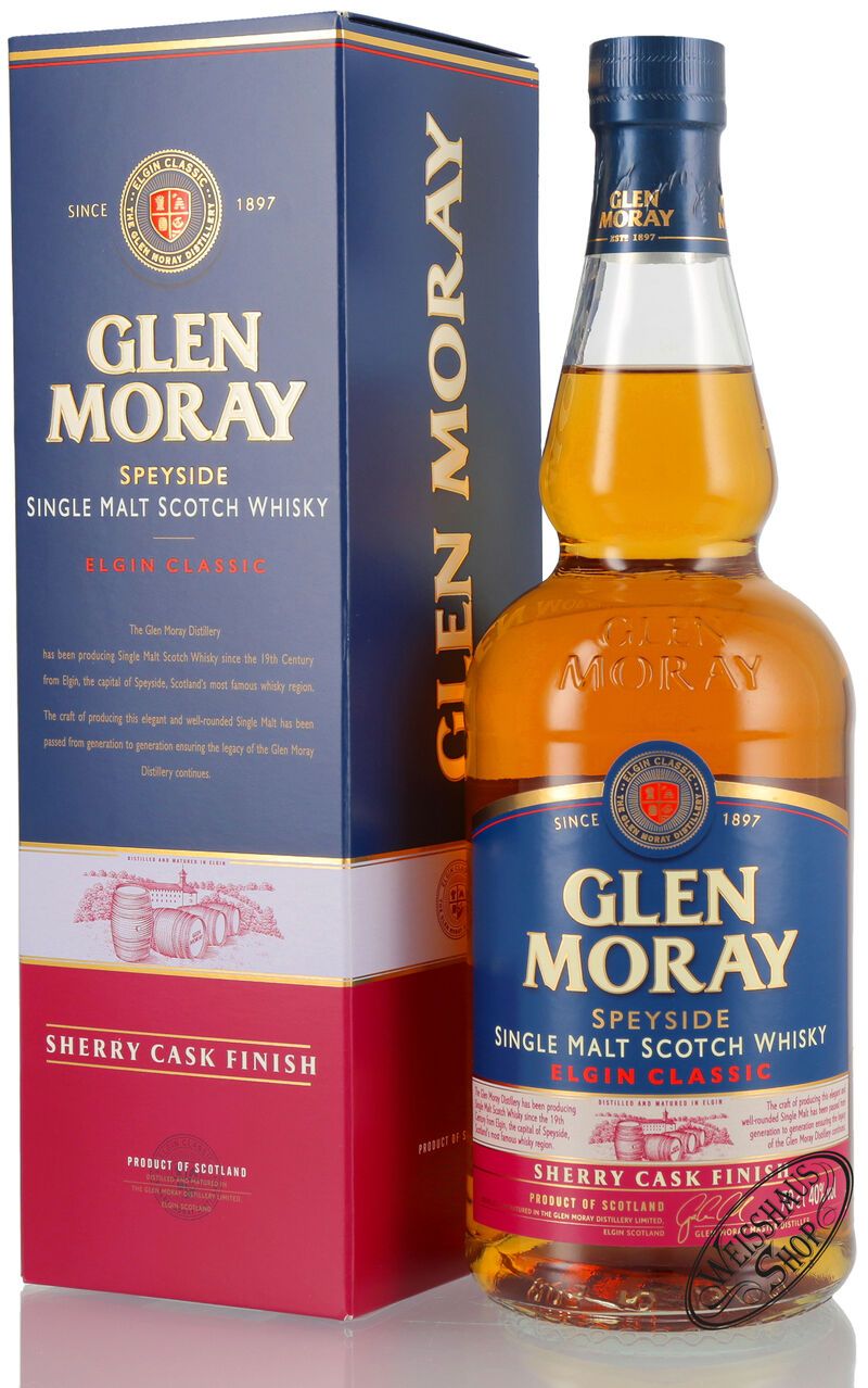 Glen Moray Sherry Cask Finish Whisky 40% vol. 0,70l Glen Moray Sherry Cask Finish Whisky 40% vol. 0,70l