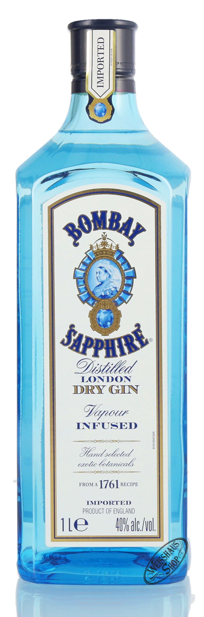 Bombay Sapphire Gin 40% vol. 1,0l B-Ware