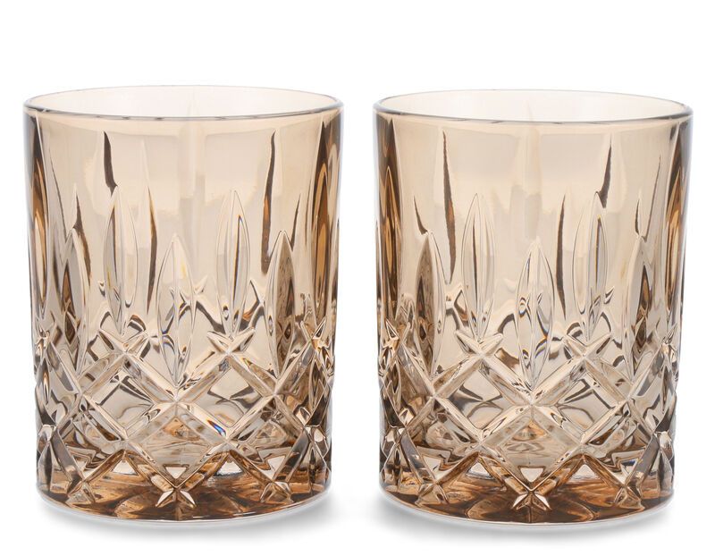 Nachtmann Noblesse Vintage Tobacco Whisky/Rum Tumbler Set 2 Gläser