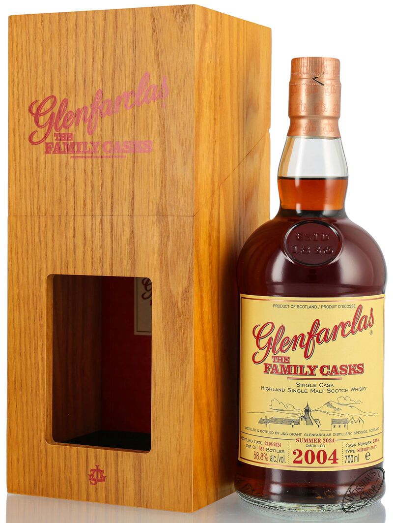 Glenfarclas Vintage 2004 Family Casks Whisky 58,8% vol. 0,70l Glenfarclas Vintage 2004 Family Casks Whisky 58,8% vol. 0,70l