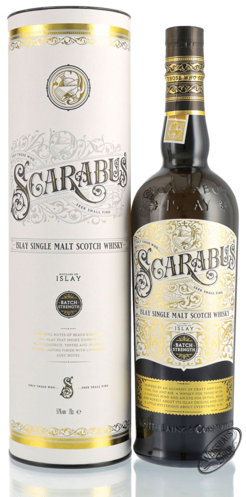Scarabus Islay Batch Strength Single Malt Whisky 57% vol. 0,70l Scarabus Islay Batch Strength Single Malt Whisky 57% vol. 0,70l