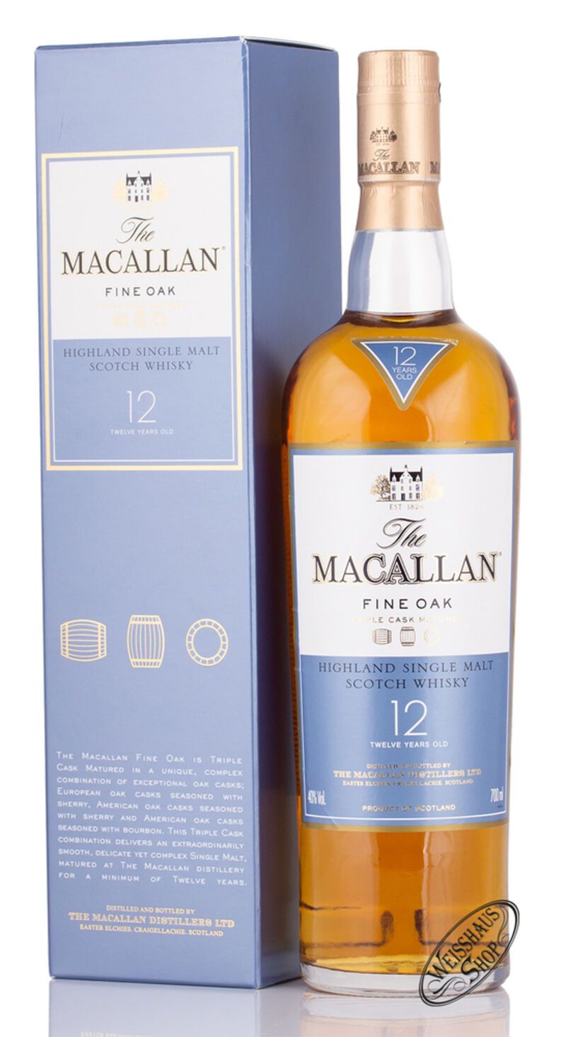 Macallan Fine Oak 12 YO Single Malt Whisky 40% vol. 0,70l Macallan Fine Oak 12 YO Single Malt Whisky 40% vol. 0,70l