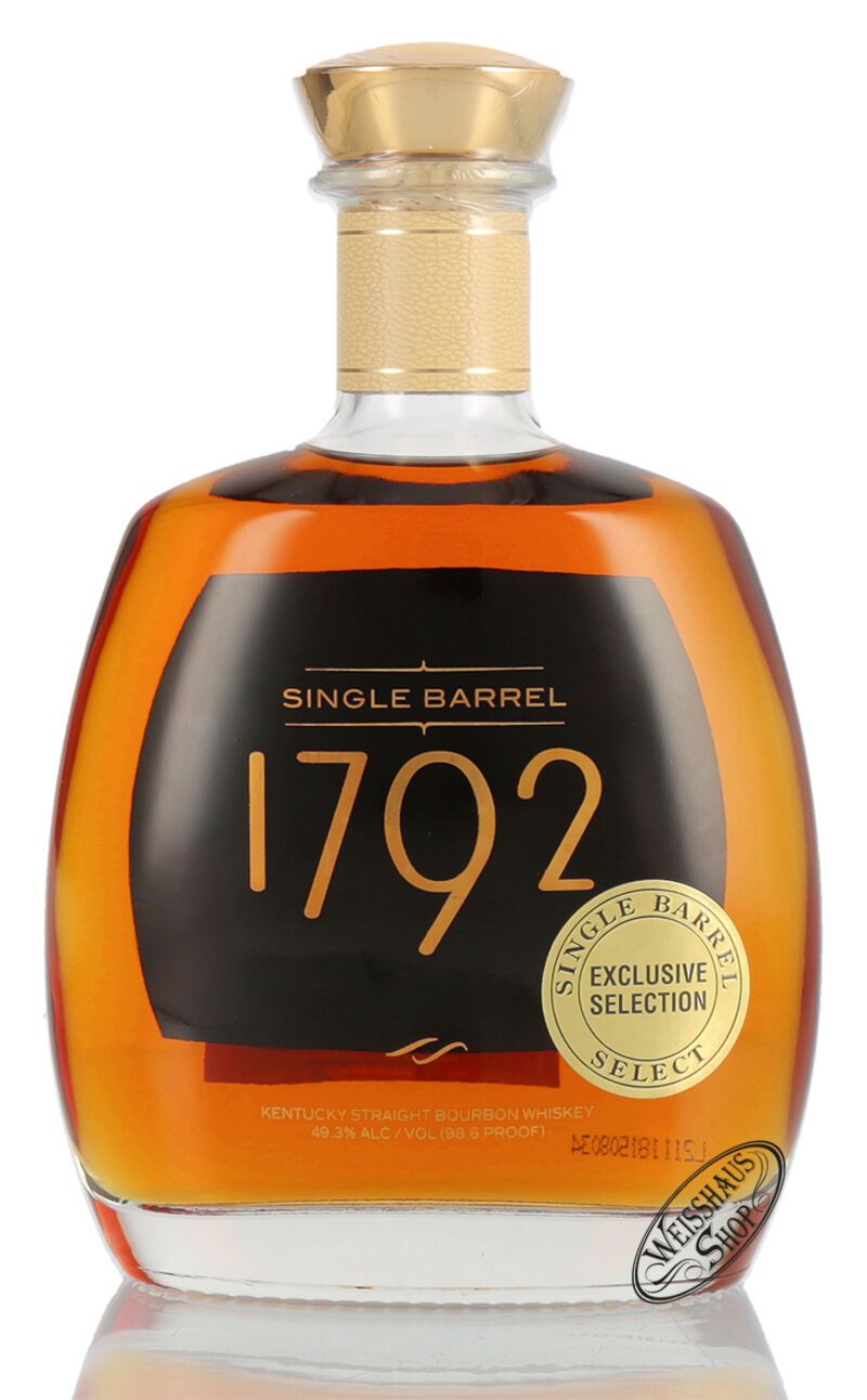 Sazerac 1792 Single Barrel Bourbon 49,3% vol. 0,70l Sazerac 1792 Single Barrel Bourbon 49,3% vol. 0,70l