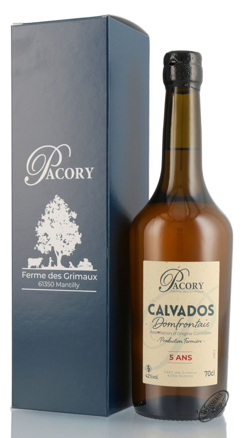 Pacory Domfrontais Calvados 5 ans 42% vol. 0,70l
