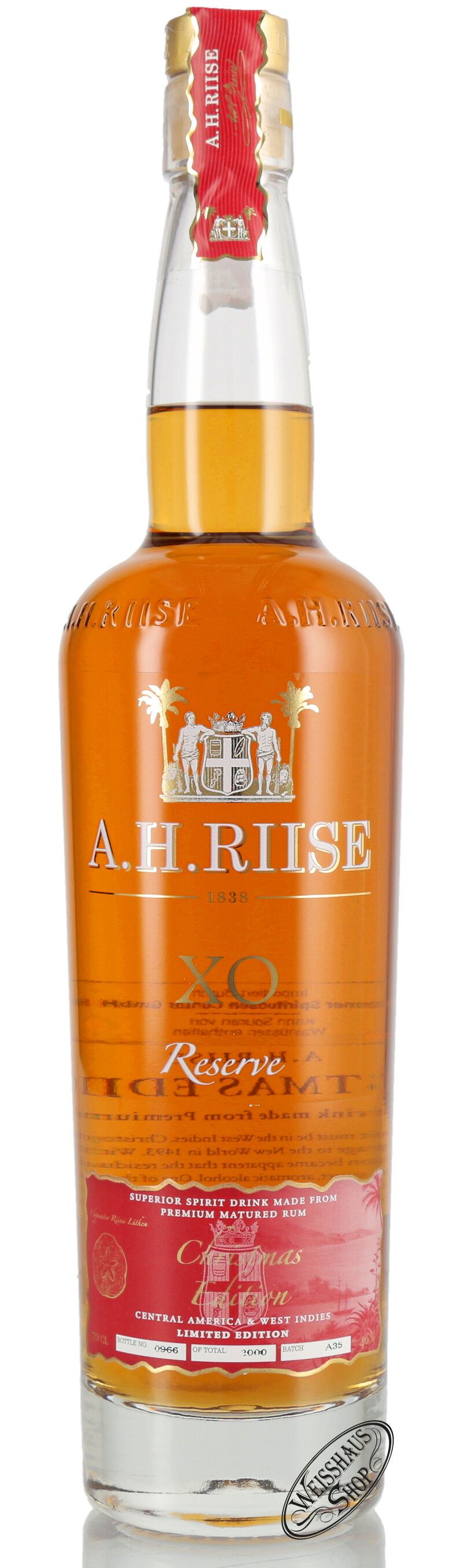 A.H. Riise XO Christmas Limited Edition 40% vol. 0,70l A.H. Riise XO Christmas Limited Edition 40% vol. 0,70l