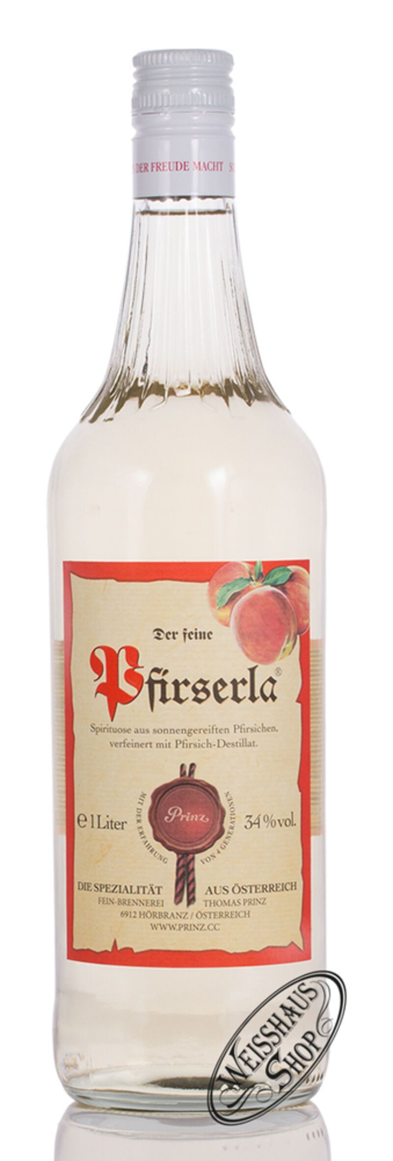 Prinz Pfirserla 34% vol. 1,0l Prinz Pfirserla 34% vol. 1,0l