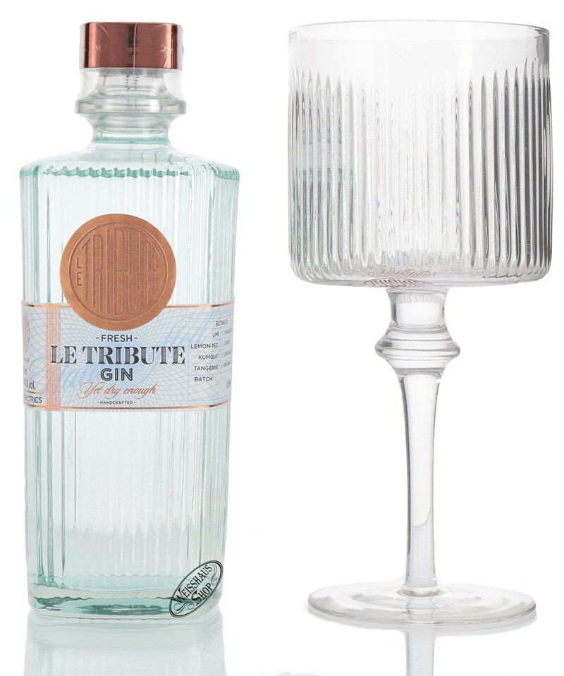 Le Tribute Gin Geschenk-Set 43% vol. 0,70l