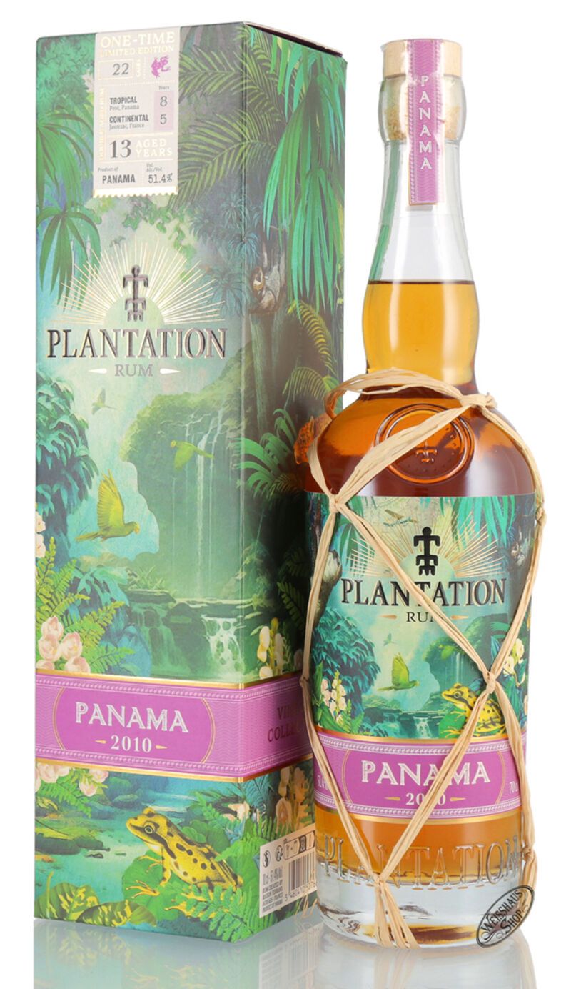 Plantation Panama 2010 One Time Limited Edition Rum 51,4% vol. 0,70l Plantation Panama 2010 One Time Limited Edition Rum 51,4% vol. 0,70l