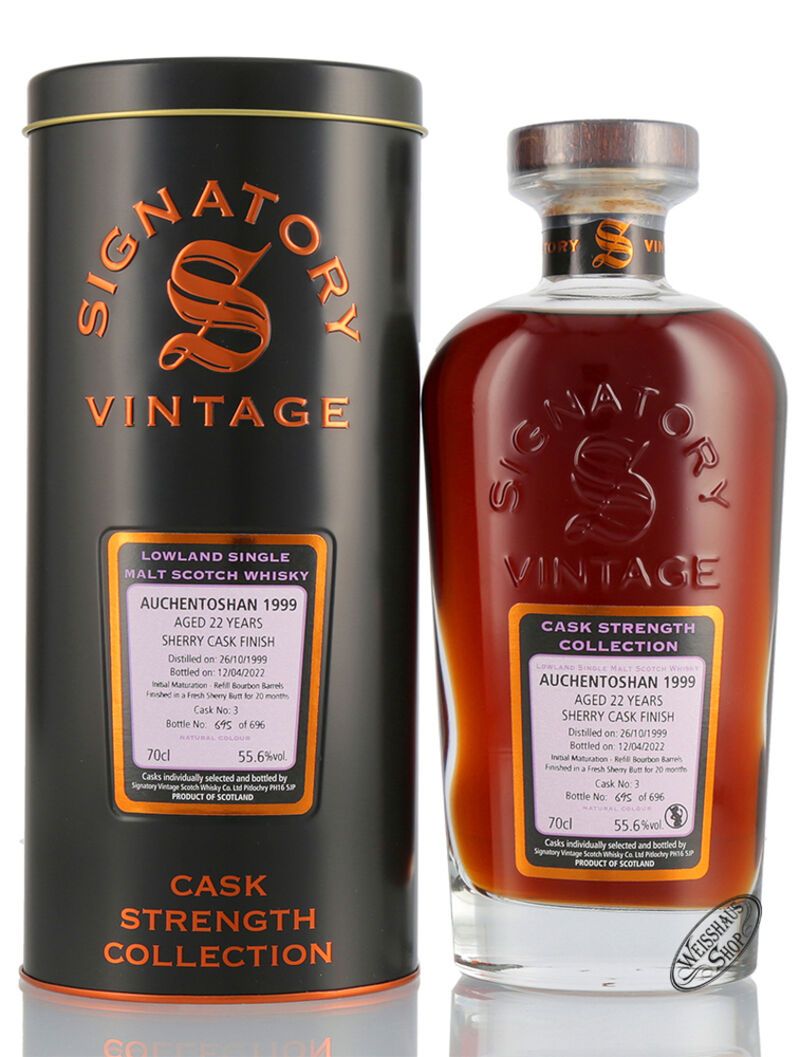 Auchentoshan Vintage 1999 Signatory Whisky 55,6% vol. 0,70l Auchentoshan Vintage 1999 Signatory Whisky 55,6% vol. 0,70l