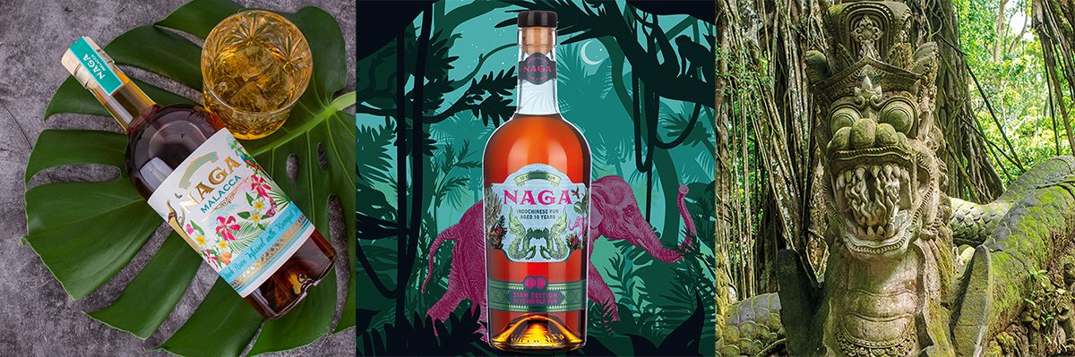 Naga Flaschen und Natur
