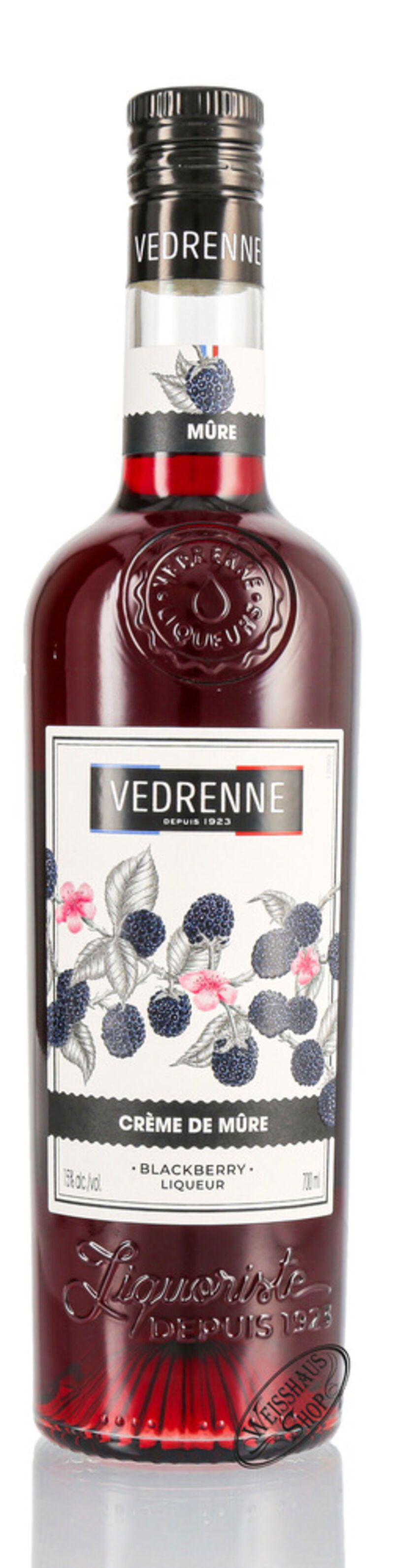 Vedrenne Liqueur Creme de mure 15% vol. 0,70l Vedrenne Liqueur Creme de mure 15% vol. 0,70l