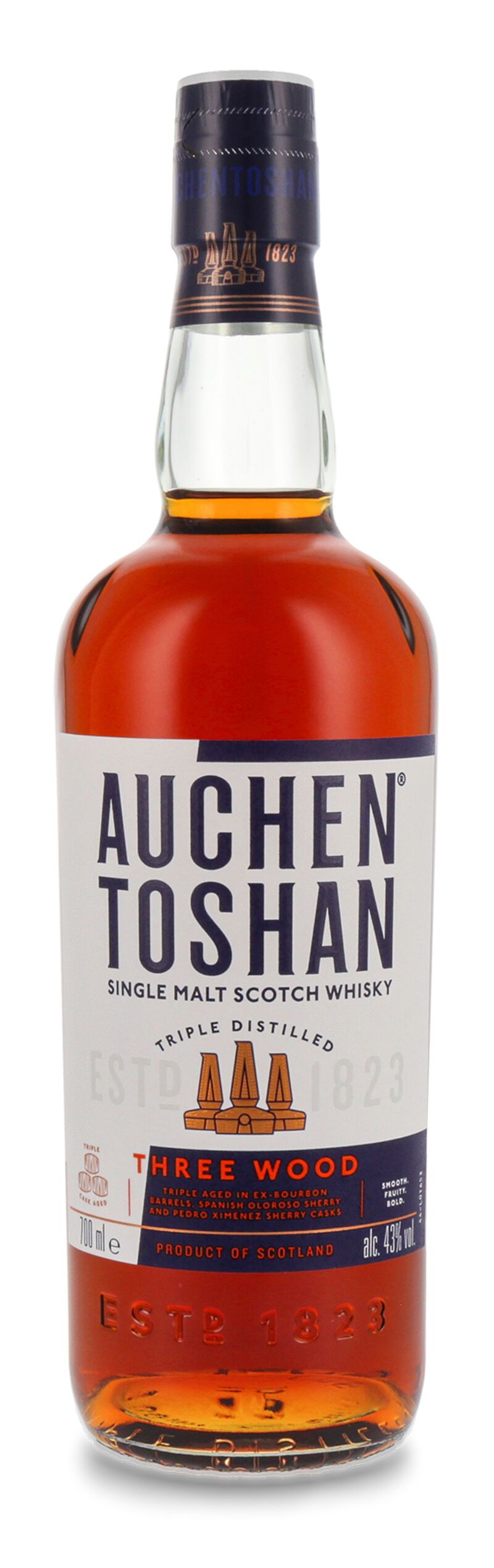 Auchentoshan Three Wood Single Malt Whisky 43% vol. 0,70l B-Ware