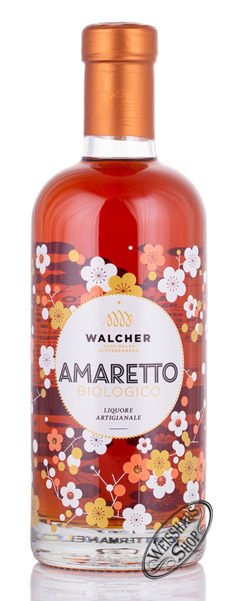 Walcher Amaretto Bio Flower 28% vol. 0,70l Walcher Amaretto Bio Flower 28% vol. 0,70l