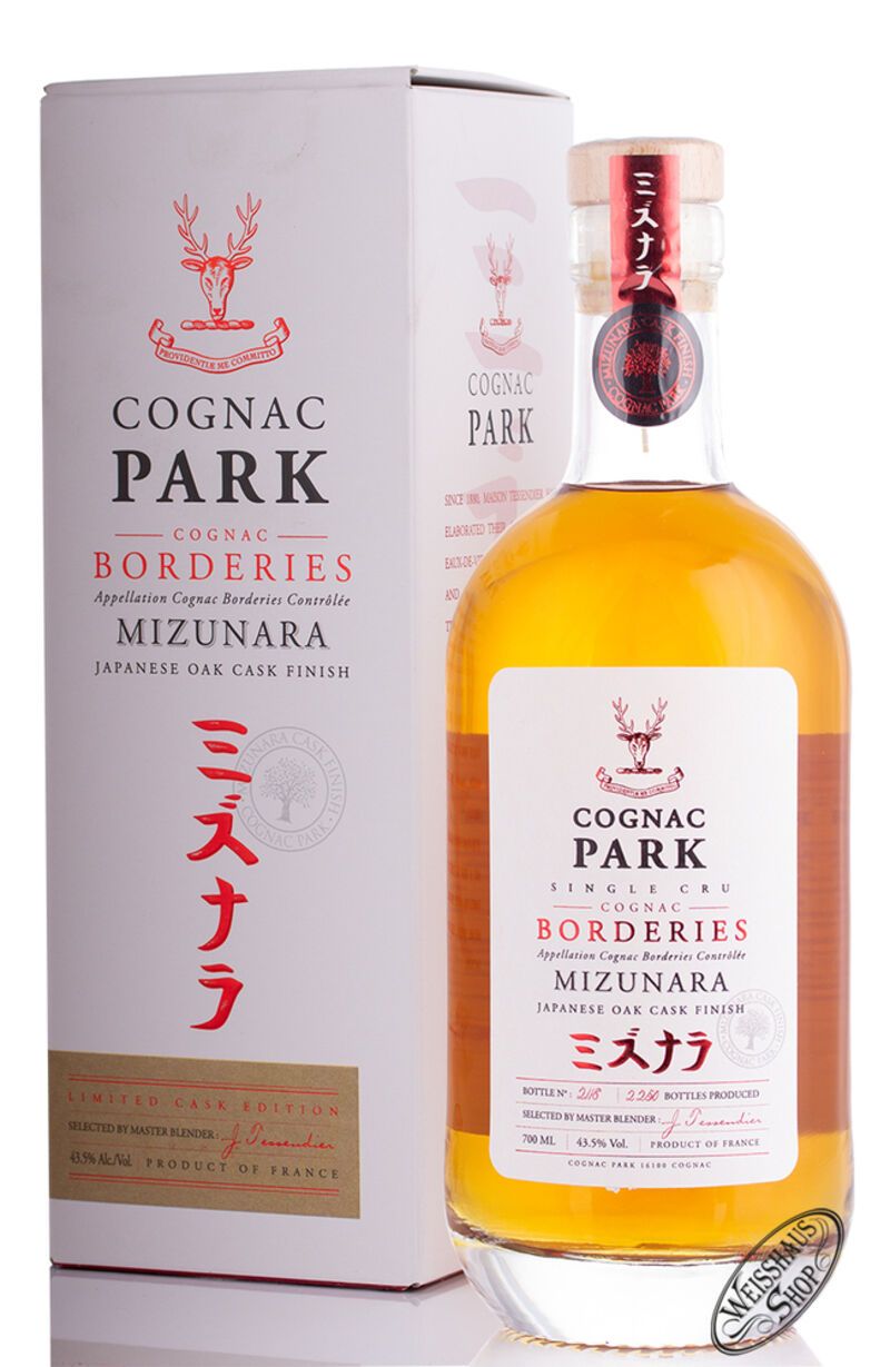 Park Borderies Mizunara Finished Cognac 43,5% vol. 0,70l Park Borderies Mizunara Finished Cognac 43,5% vol. 0,70l