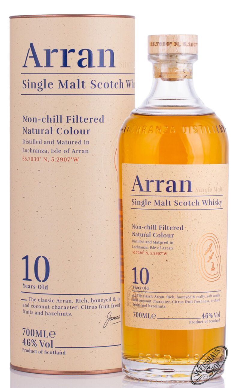The Arran 10 YO Single Malt Whisky 46% vol. 0,70l The Arran 10 YO Single Malt Whisky 46% vol. 0,70l
