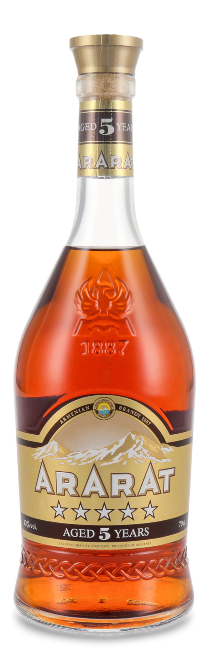 Ararat 5 YO Brandy 40% vol. 0,70l B-Ware
