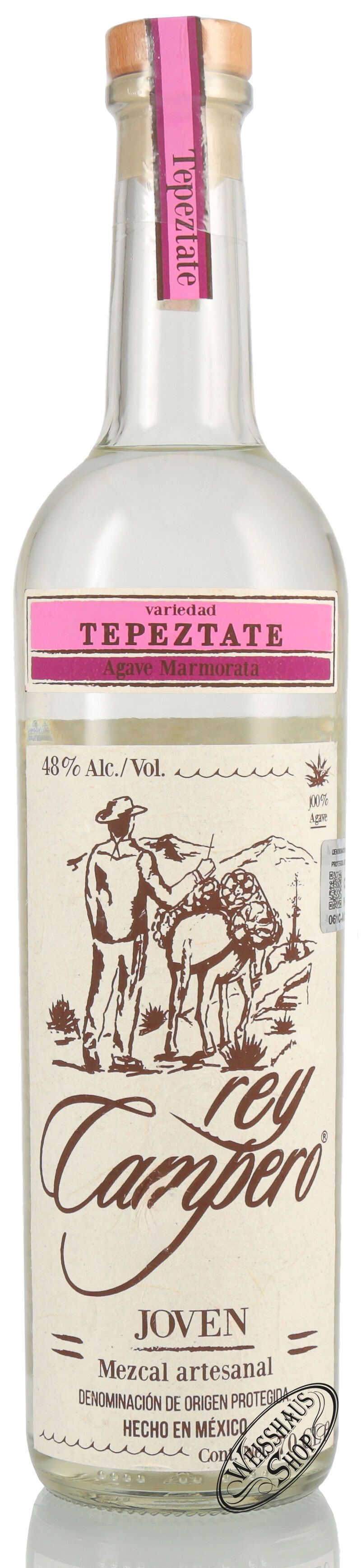 Rey Campero Mezcal Tepextate 48% vol. 0,70l Rey Campero Mezcal Tepextate 48% vol. 0,70l