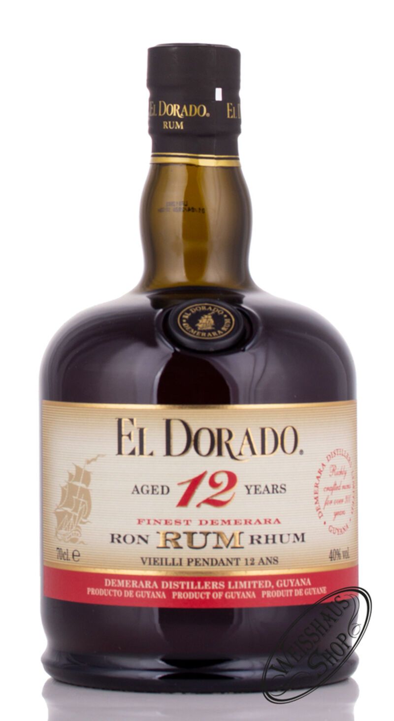 El Dorado Rum 12 YO 40% vol. 0,70l El Dorado Rum 12 YO 40% vol. 0,70l