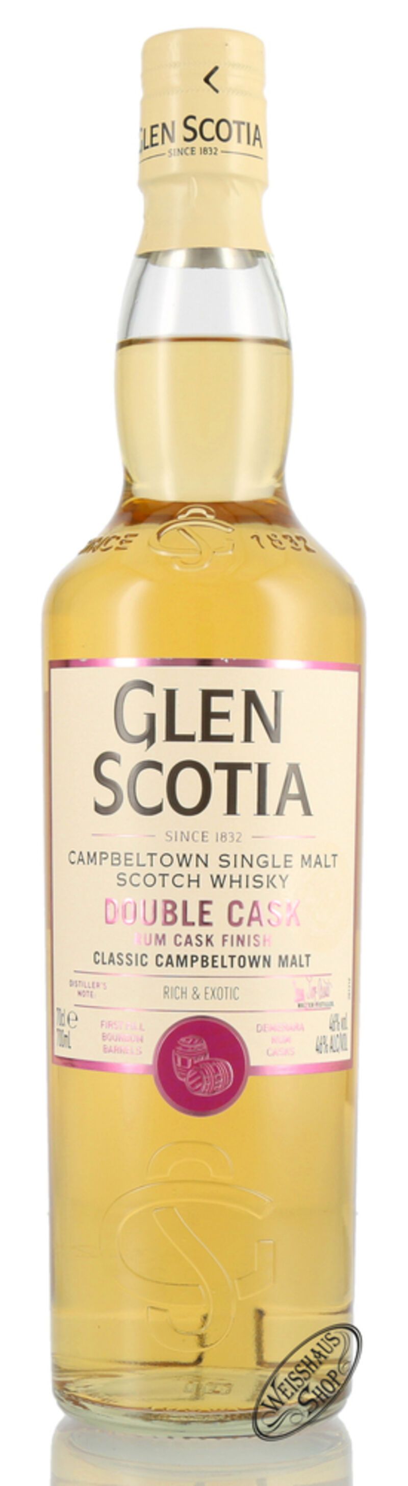 Glen Scotia Rich & Exotic Double Cask Finish Whisky 46% vol. 0,70l Glen Scotia Rich & Exotic Double Cask Finish Whisky 46% vol. 0,70l