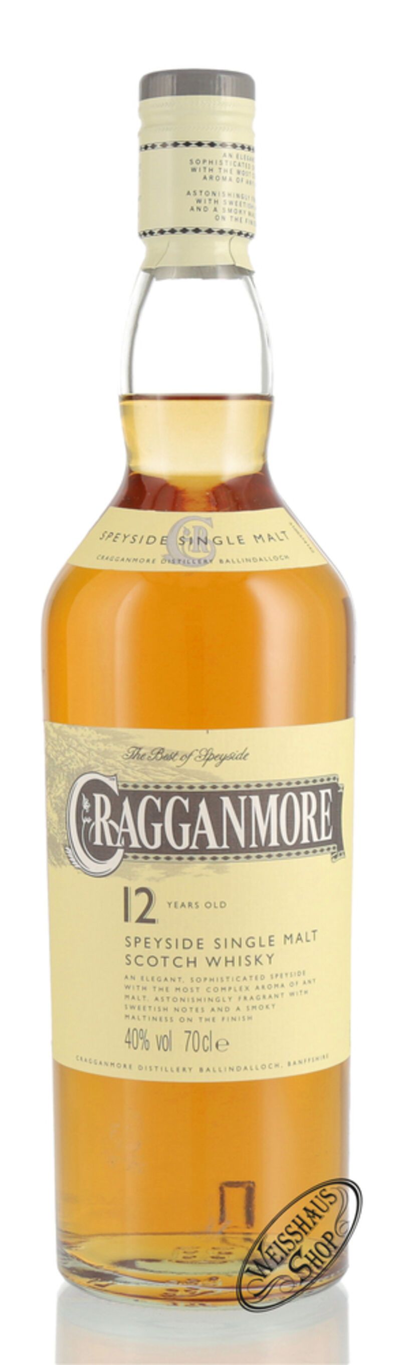 Cragganmore 12 YO Single Malt Whisky 40% vol. 0,70l Cragganmore 12 YO Single Malt Whisky 40% vol. 0,70l