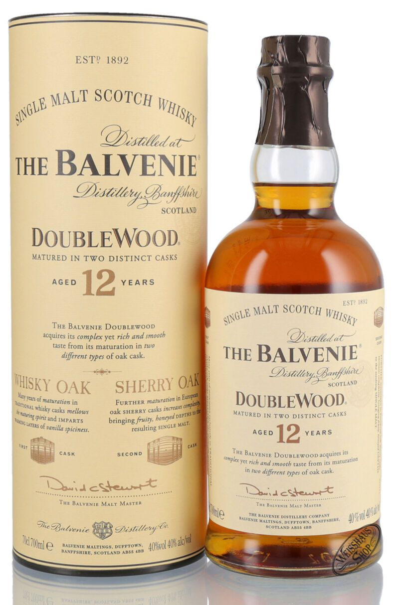 The Balvenie 12 YO Double Wood Single Malt Whisky 40% vol. 0,70l B-Ware