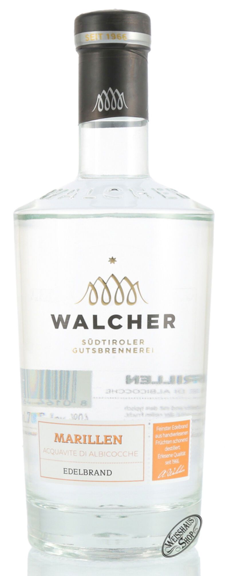 Walcher Marille Exclusiv Edelbrand 40% vol. 0,70l Walcher Marille Exclusiv Edelbrand 40% vol. 0,70l