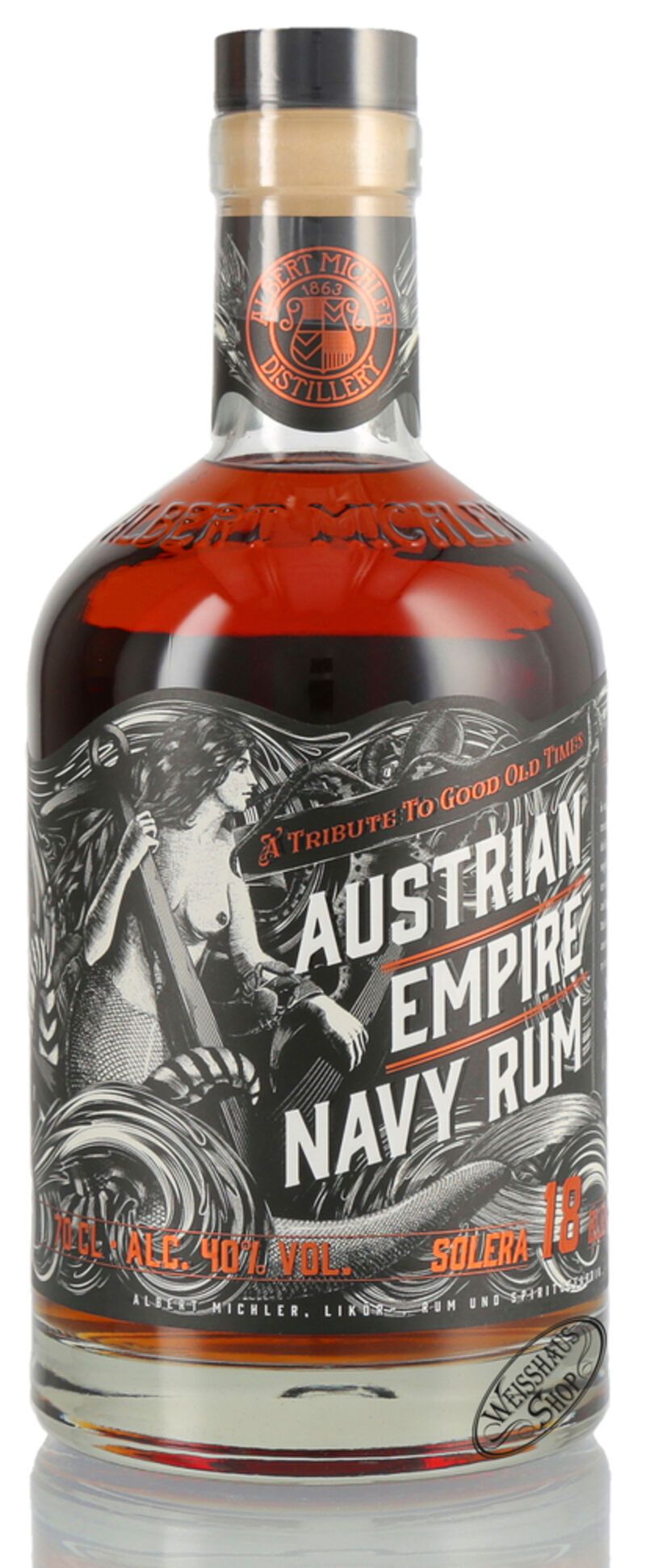 Austrian Empire Navy Rum Solera 18 YO 40% vol. 0,70l Austrian Empire Navy Rum Solera 18 YO 40% vol. 0,70l