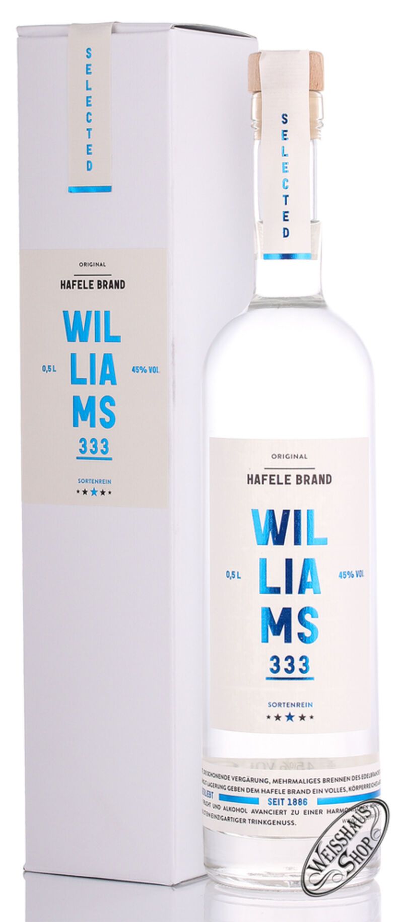 Prinz Hafele 333 Williams Brand 45% vol. 0,50l Prinz Hafele 333 Williams Brand 45% vol. 0,50l
