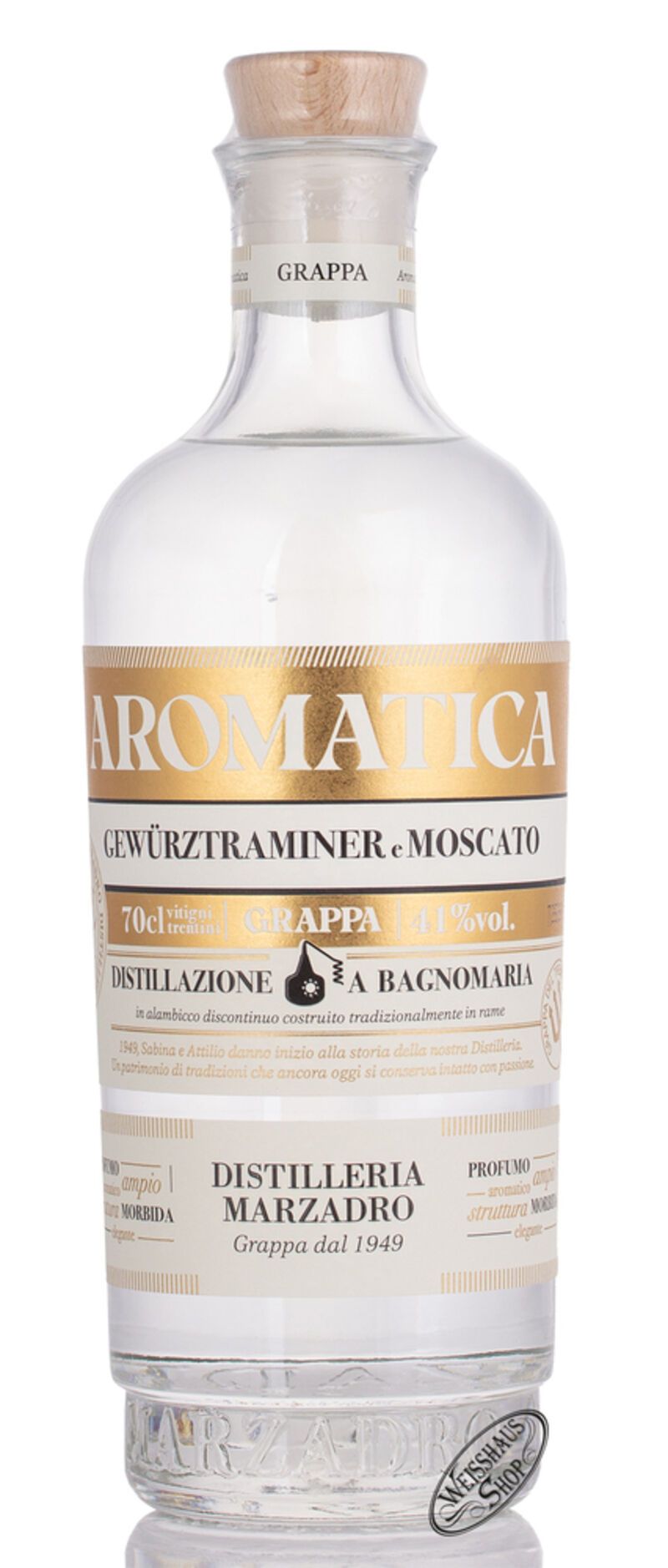 Marzadro Grappa Bivitigno Aromatica 41% vol. 0,70l Marzadro Grappa Bivitigno Aromatica 41% vol. 0,70l