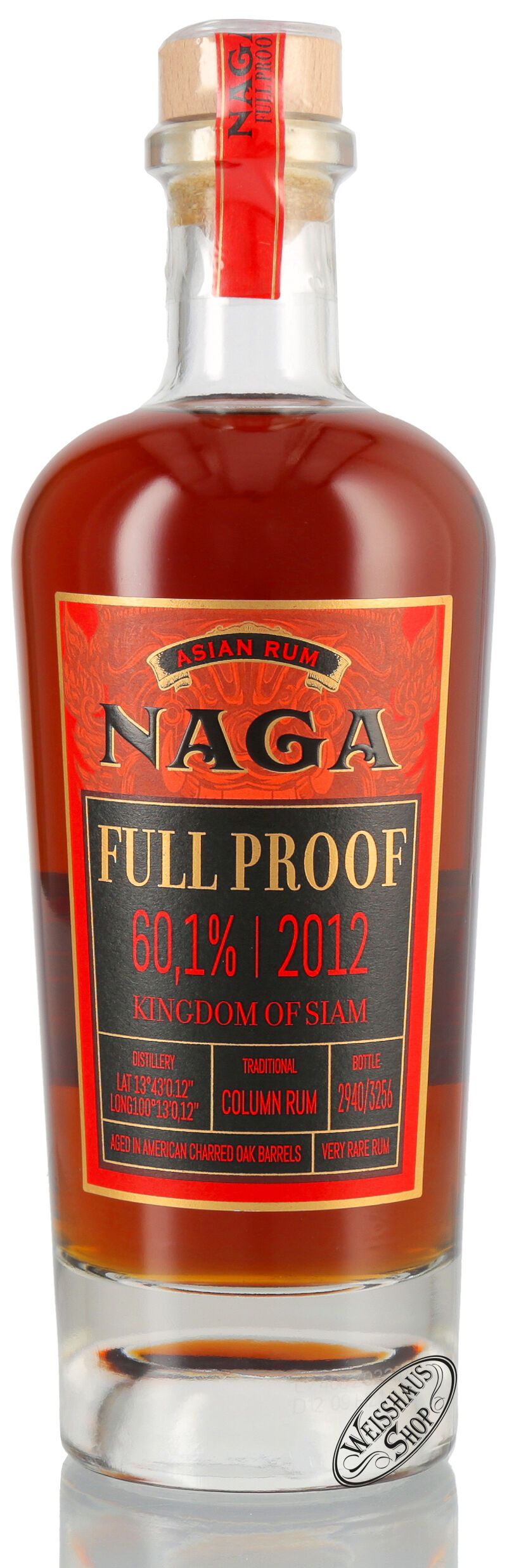 Naga Full Proof Siam Vintage 2012 Limited Edition Rum 60,1% vol. 0,70l Naga Full Proof Siam Vintage 2012 Limited Edition Rum 60,1% vol. 0,70l