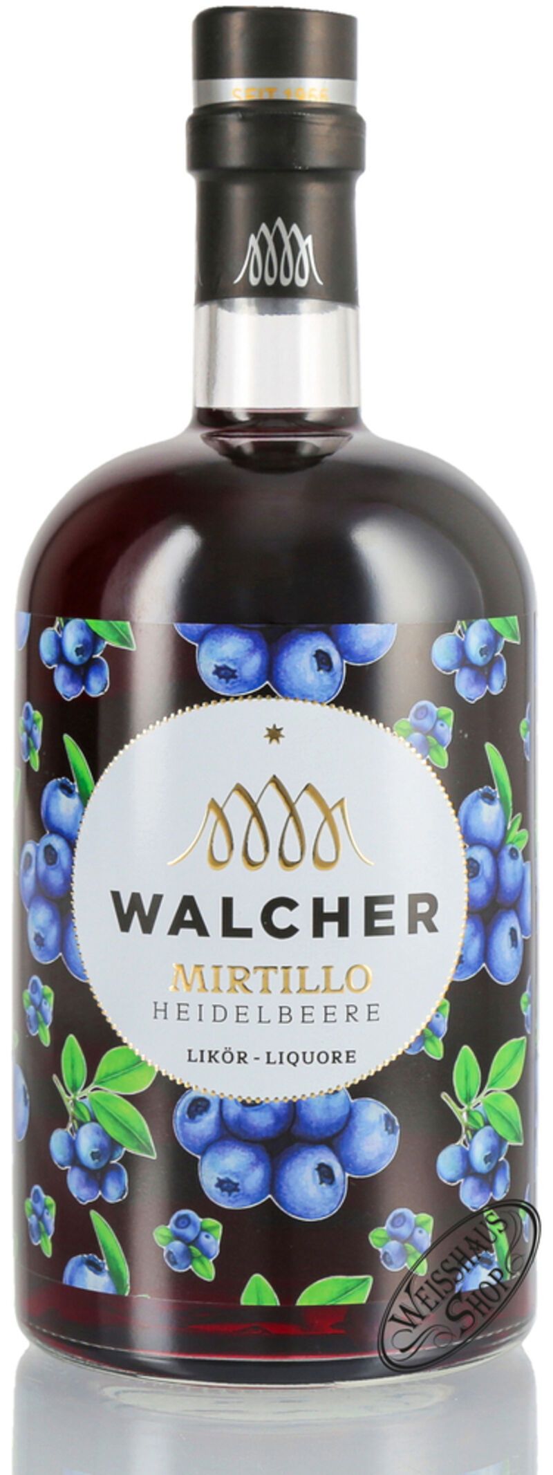 Walcher Mirtillo Heidelbeerlikör 25% vol. 0,70l Walcher Mirtillo Heidelbeerlikör 25% vol. 0,70l
