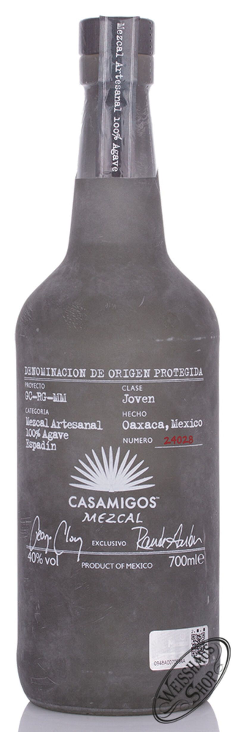 Casamigos Mezcal 40% vol. 0,70l Casamigos Mezcal 40% vol. 0,70l