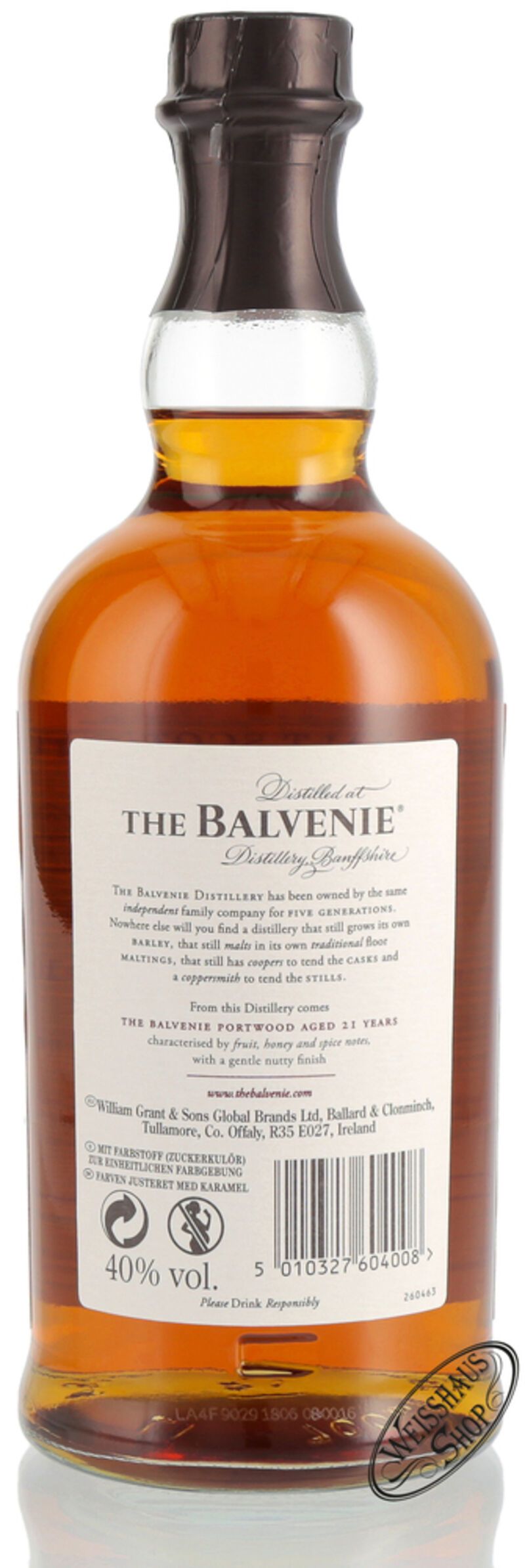 The Balvenie 21 YO Port Wood Whisky 40% vol. 0,70l