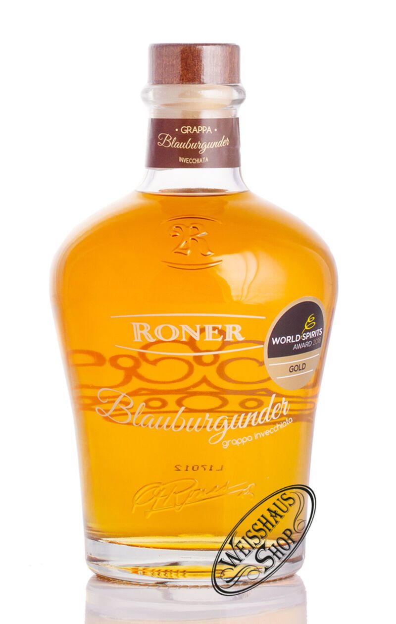 Roner Grappa Blauburgunder 40% vol. 0,70l Roner Grappa Blauburgunder 40% vol. 0,70l