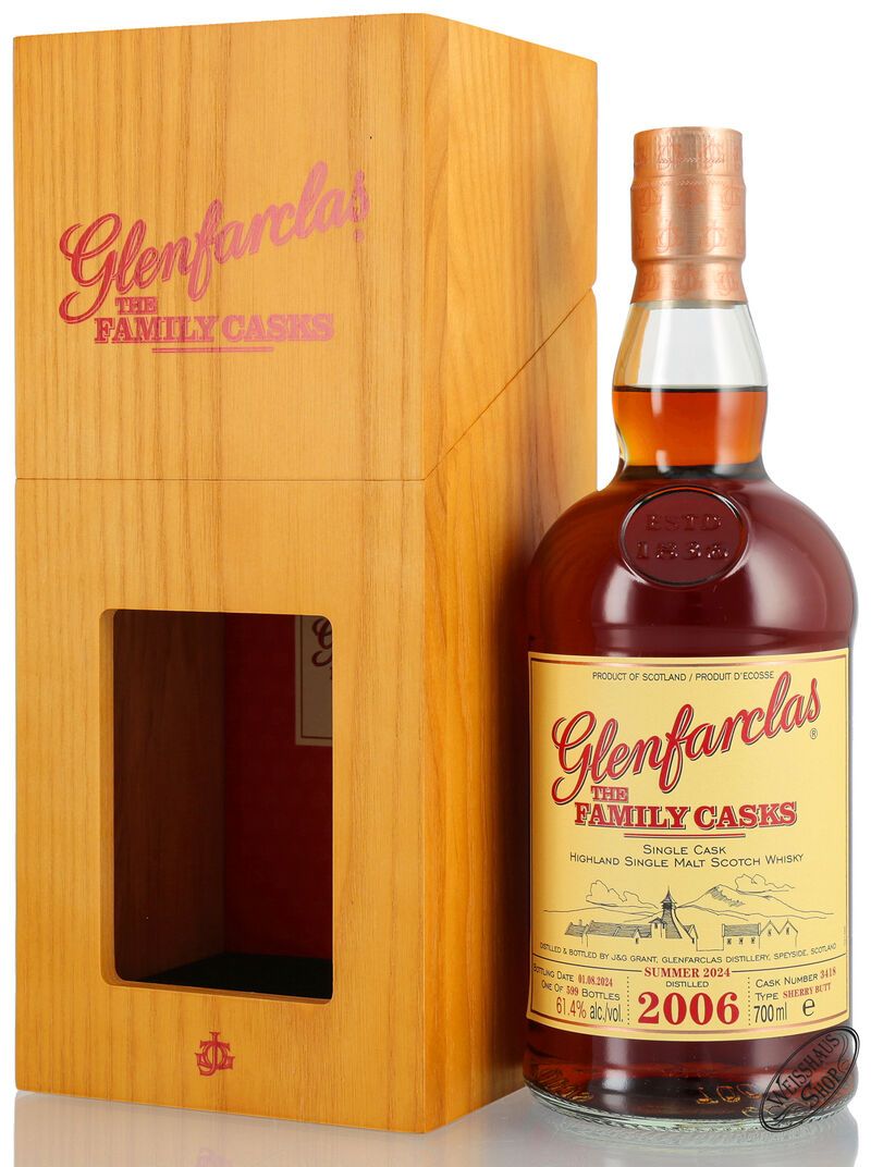 Glenfarclas Vintage 2006 Family Casks Whisky 61,4% vol. 0,70l Glenfarclas Vintage 2006 Family Casks Whisky 61,4% vol. 0,70l