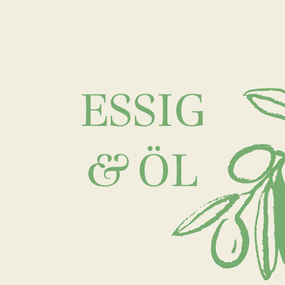 Essig und Öl
