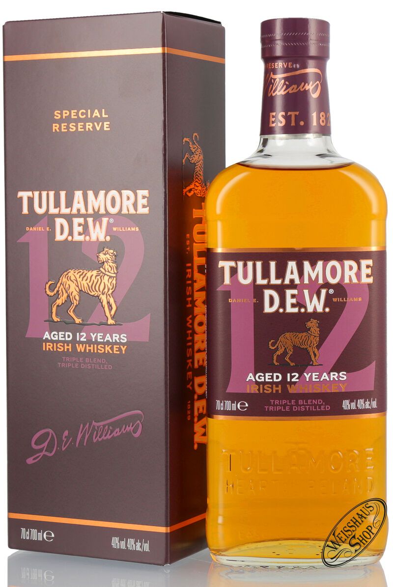 Tullamore Dew 12 YO Special Reserve Irish Whiskey 40% vol. 0,70l Tullamore Dew 12 YO Special Reserve Irish Whiskey 40% vol. 0,70l