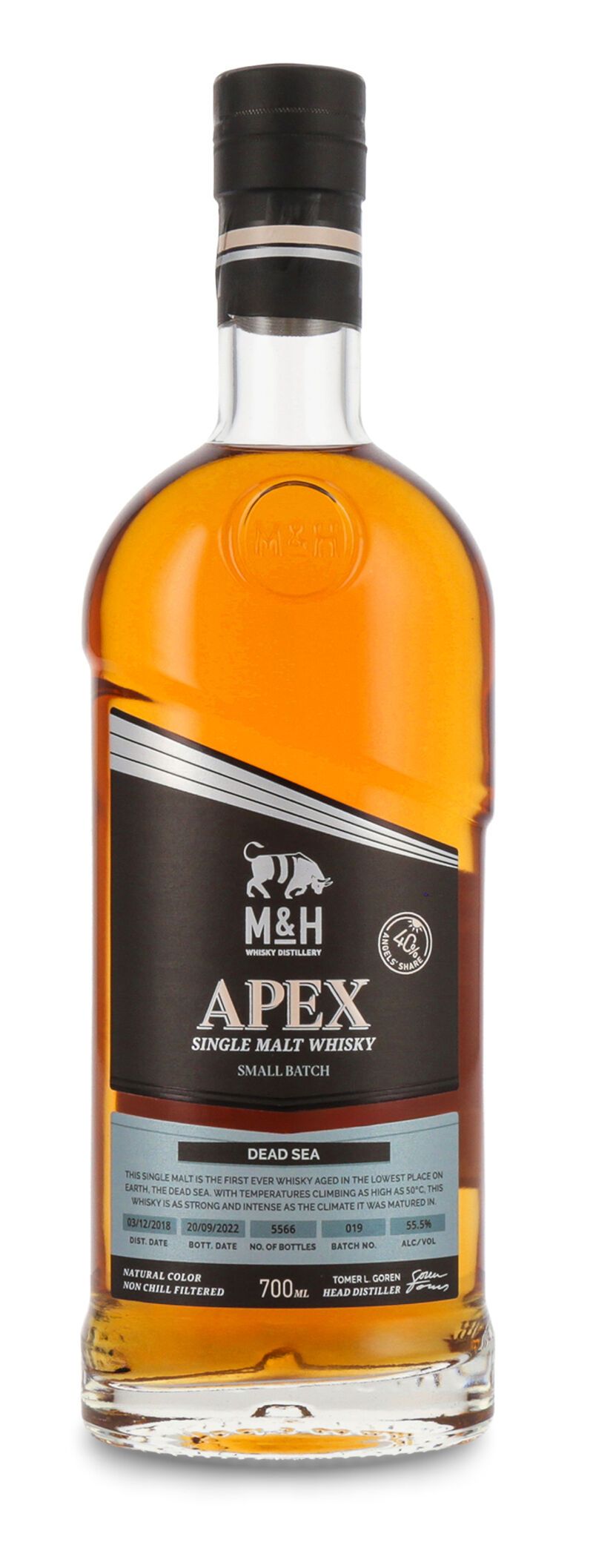 M&H APEX Dead Sea Whisky 55,5% vol. 0,70l