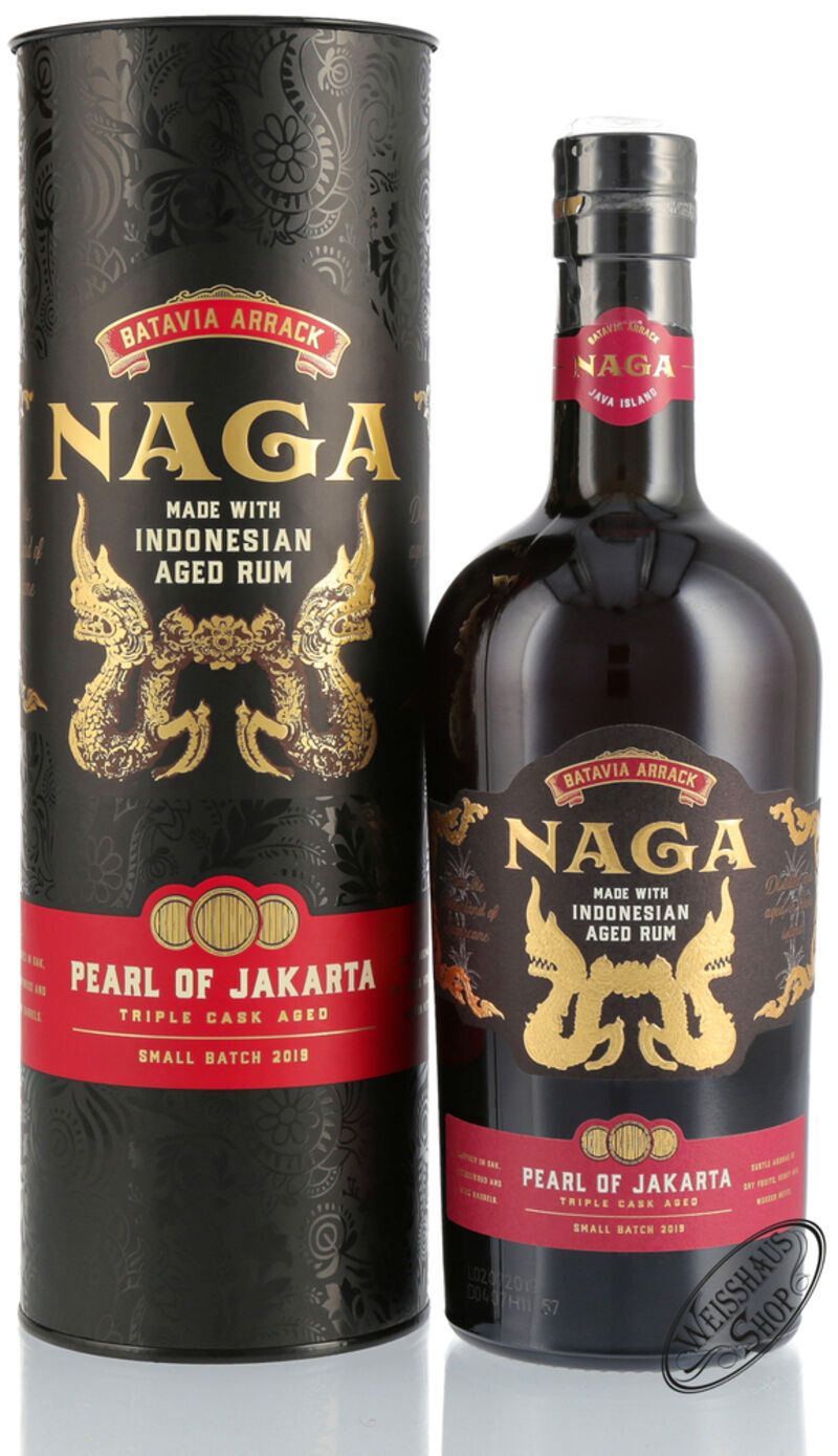 Naga Pearl of Jakarta Triple Cask Indonesian Arrack 42,7% vol. 0,70l Naga Pearl of Jakarta Triple Cask Indonesian Arrack 42,7% vol. 0,70l