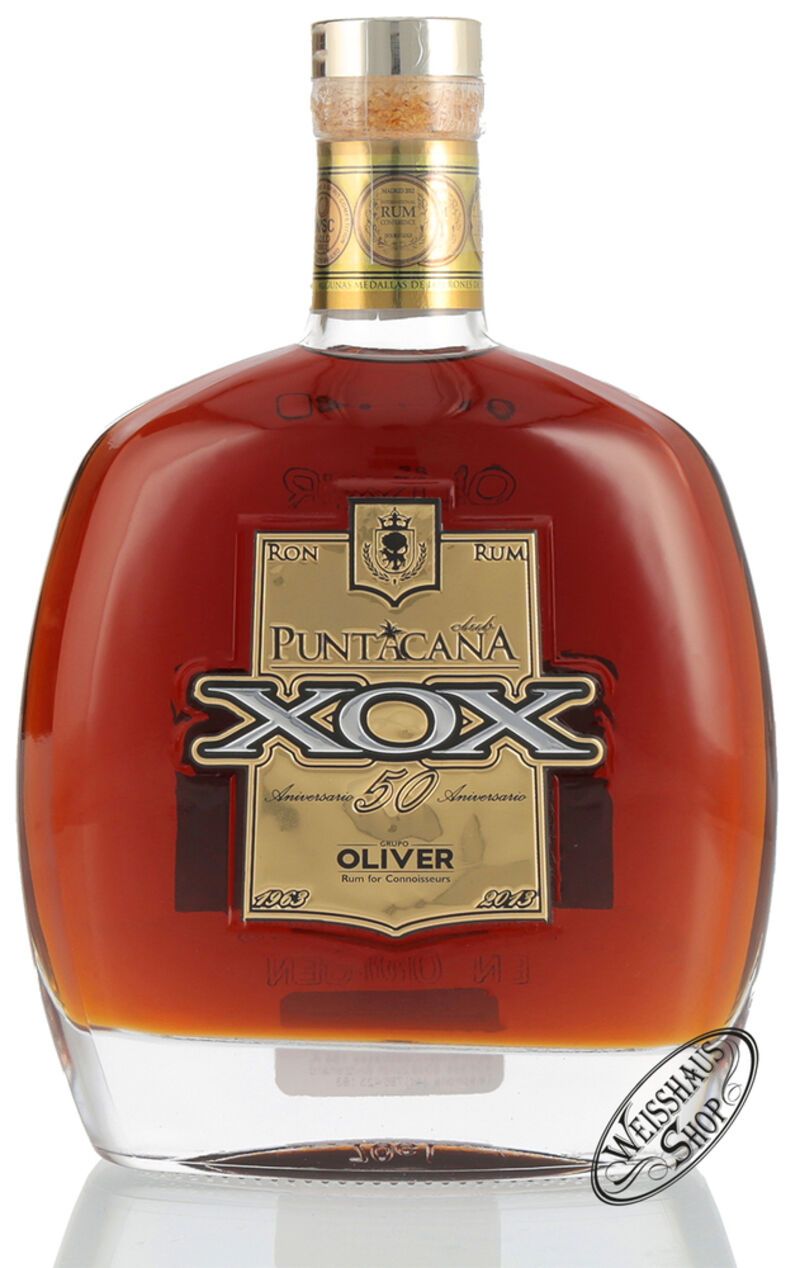Puntacana XOX 50 Aniversario Rum 40% vol. 0,70l Puntacana XOX 50 Aniversario Rum 40% vol. 0,70l